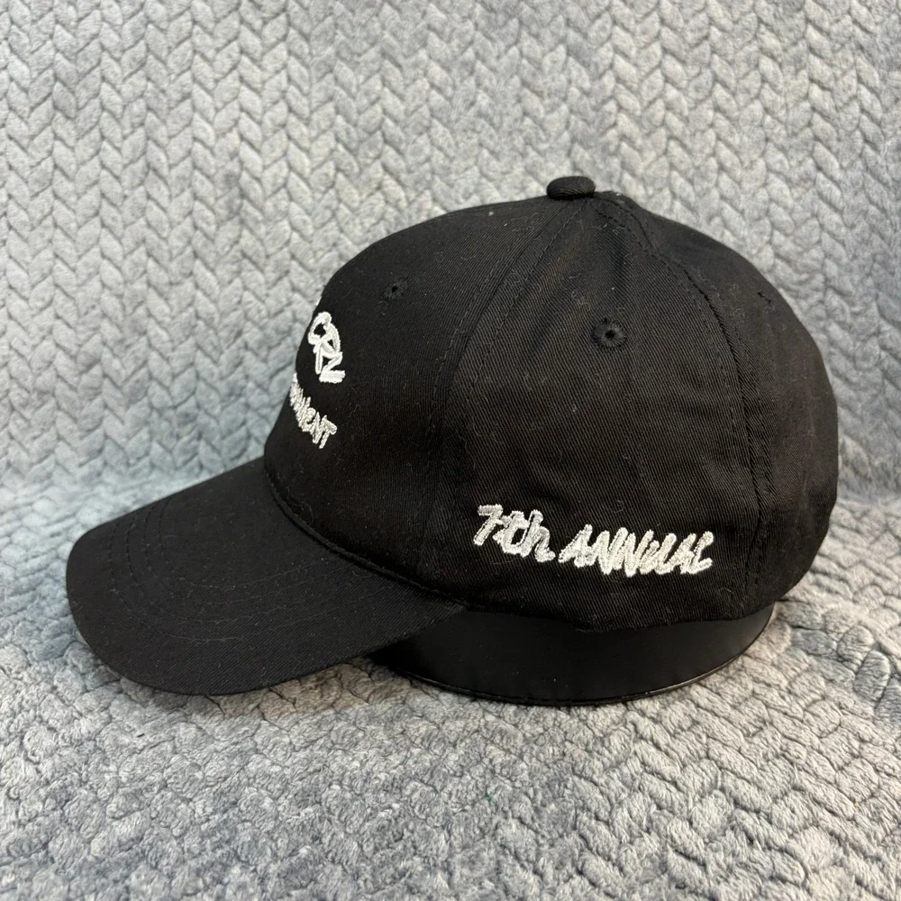 Cure CRV Golf Tournament 7th Annual Black Baseball Cap Hat Adjustable